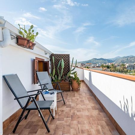 Naxos Charming Penthouse With Swimming Pool X6 Lägenhet Giardini Naxos Exteriör bild