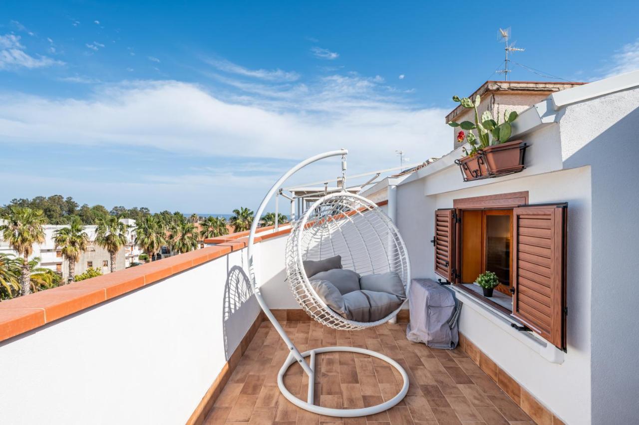 Naxos Charming Penthouse With Swimming Pool X6 Lägenhet Giardini Naxos Exteriör bild