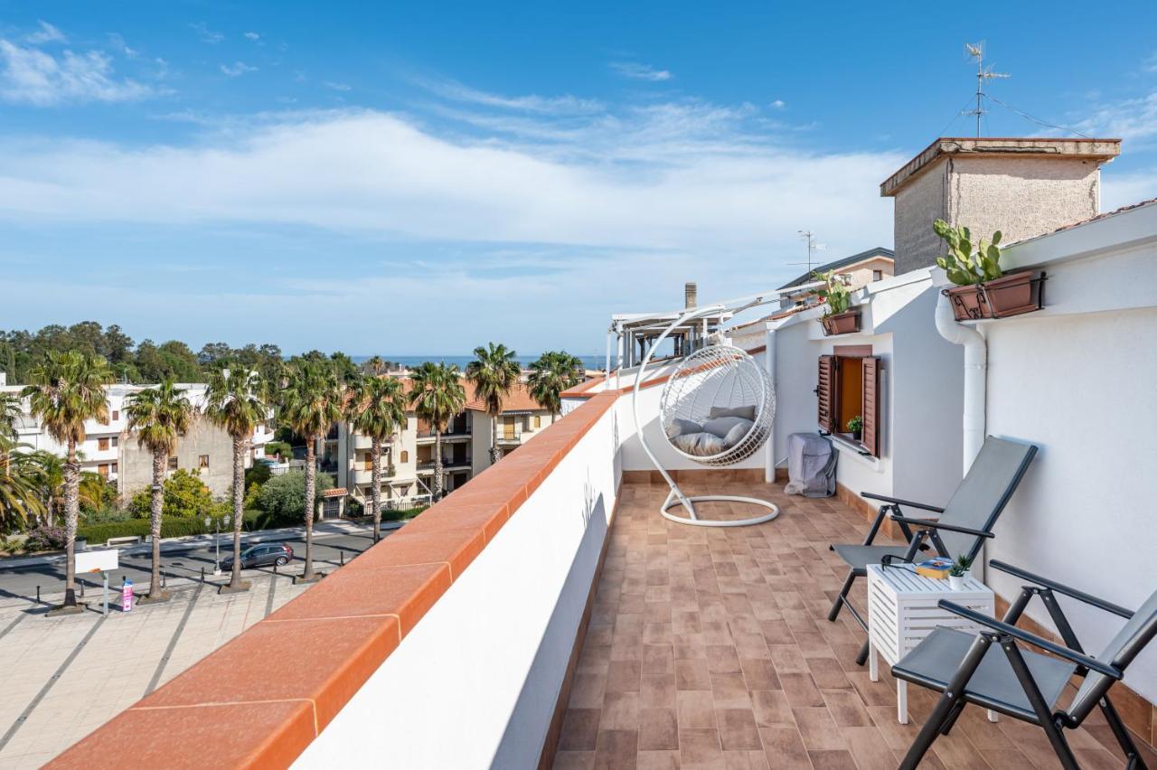 Naxos Charming Penthouse With Swimming Pool X6 Lägenhet Giardini Naxos Exteriör bild
